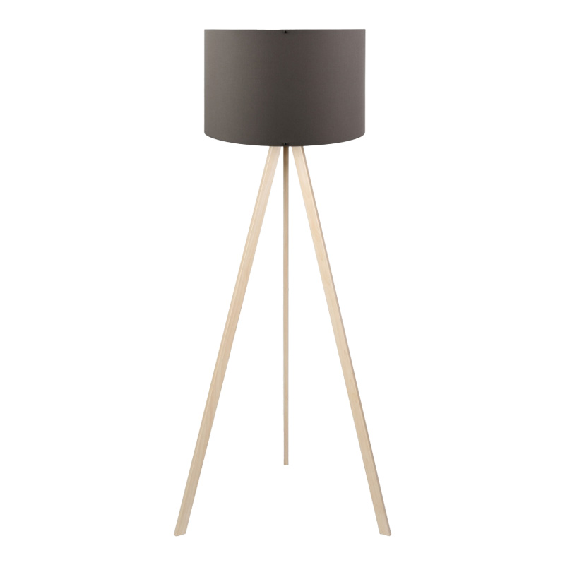 Llamba dyshemeje PWL-1060 pakoworld E27 natyrale-antracit D38x140cm