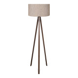 Llamba dyshemeje PWL-1059 pakoworld E27 në nuancë rëre/bezhe-arre D38x140cm