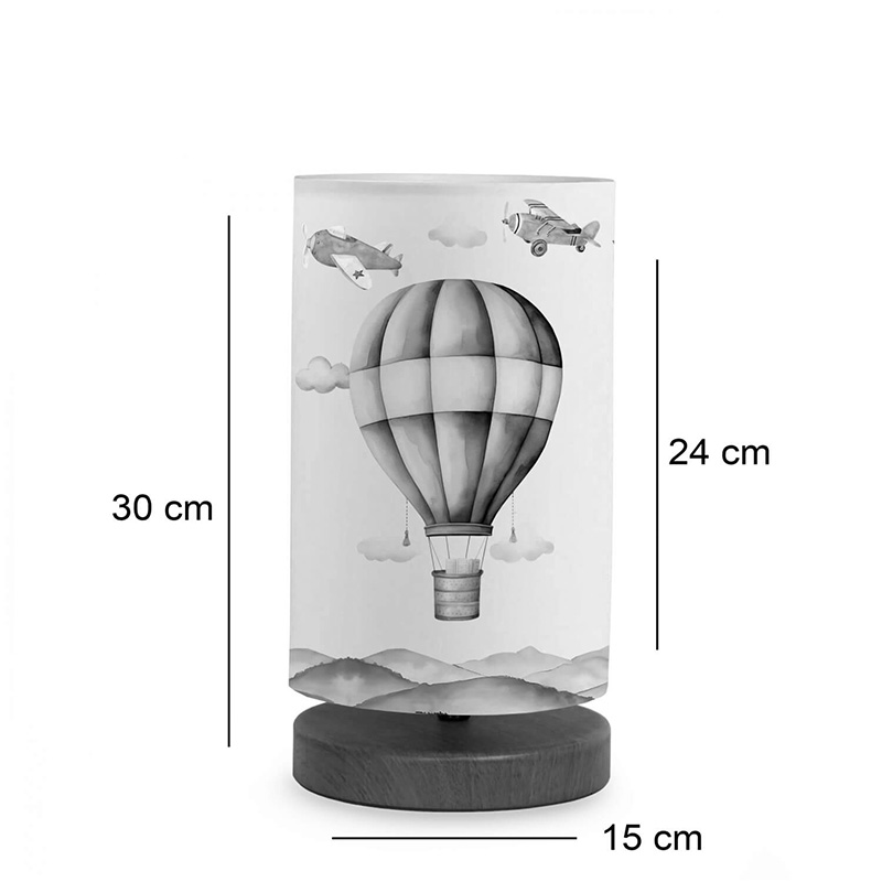 Llambë tavoline për fëmijë Balon pakoworld shumëngjyrëshe D15x30cm