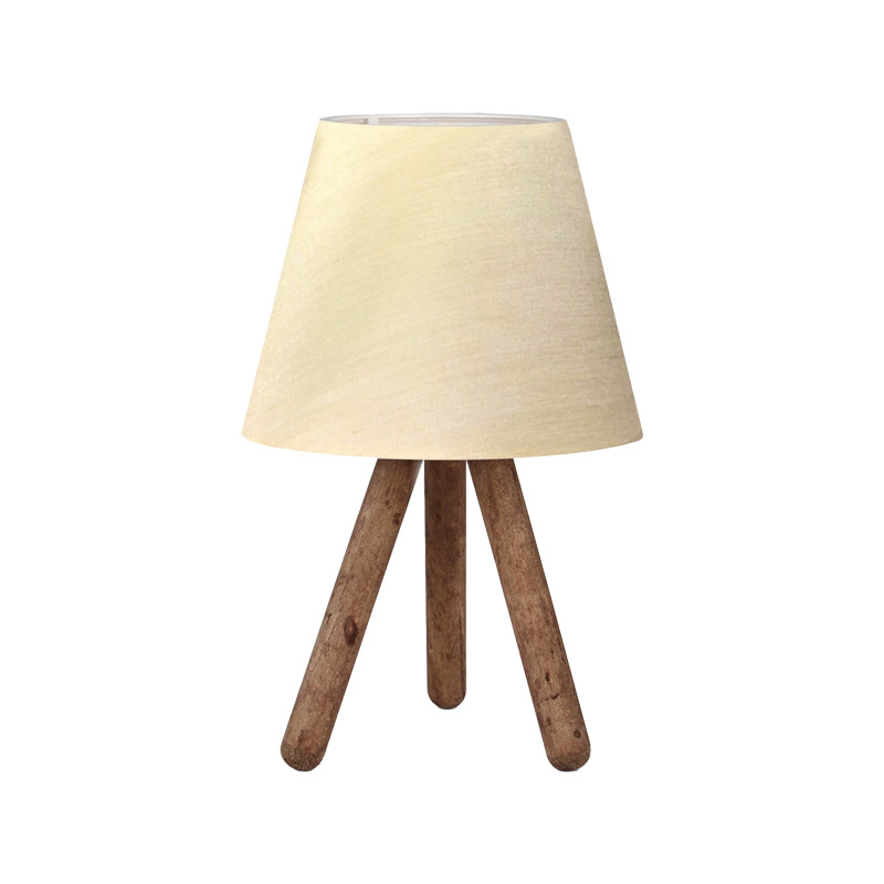 Llamba tavoline PWL-1071 pakoworld E27 bejzhë-arre D22x32cm