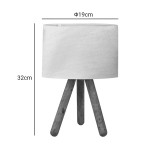 Llamba tavoline PWL-1071 I pakoworld Ε27 bezhë-arrë D19x32cm