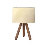 Llamba tavoline PWL-1071 I pakoworld Ε27 bezhë-arrë D19x32cm