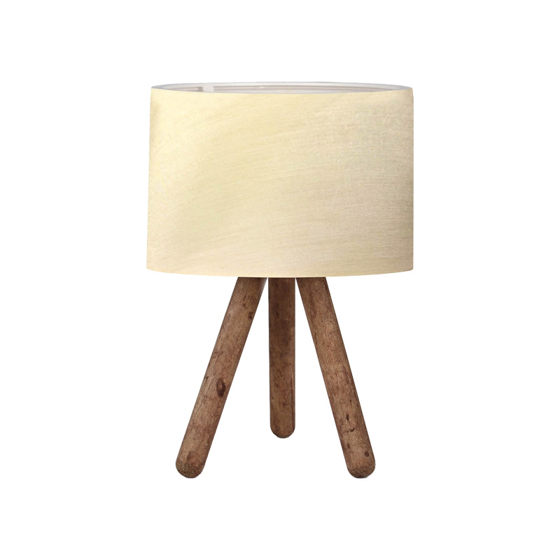 Llamba tavoline PWL-1071 I pakoworld Ε27 bezhë-arrë D19x32cm