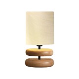 Llambë tavoline Clarion pakoworld E14 bezhe-arrë D15x35cm