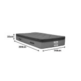Dyshek Deluxe pakoworld me susta xhepi me dy anet 32cm 140x200cm