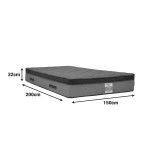 Dyshek Deluxe pakoworld me susta të pavarura, i dyanshëm 32cm 150x200cm