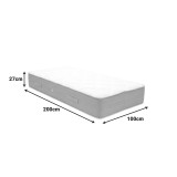 Dyshek Sleepy pakoworld me susta bonnel me dy anë 27cm 100x200cm
