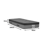 Dyshek Deluxe pakoworld me susta të pavarura, i kthyeshëm 32cm 90x200cm