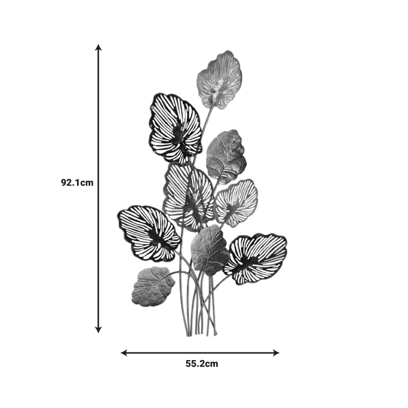 Dekor muri Irida Inart metal shumëngjyrësh 55.2x2.5x92.1cm