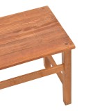 Tavolinë plazhi Summrine pakoworld dru ahu masiv në ngjyrë arre 60x40x45cm
