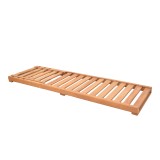 Shezlong Specta pakoworld dru ahu masiv në ngjyrë arre 60x190x50cm