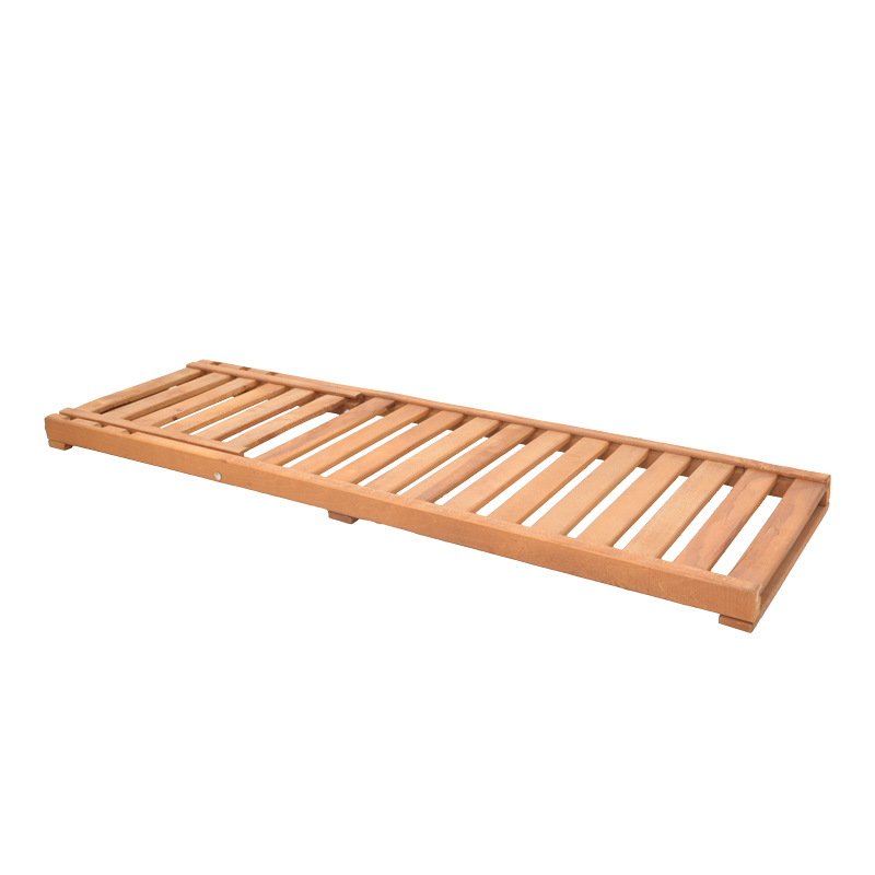 Shezlong Specta pakoworld dru ahu masiv në ngjyrë arre 60x190x50cm