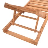 Shezlong Specta pakoworld dru ahu masiv në ngjyrë arre 60x190x50cm