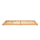 Shezlong Specta pakoworld dru ahu masiv në ngjyrë natyrale 60x190x50cm