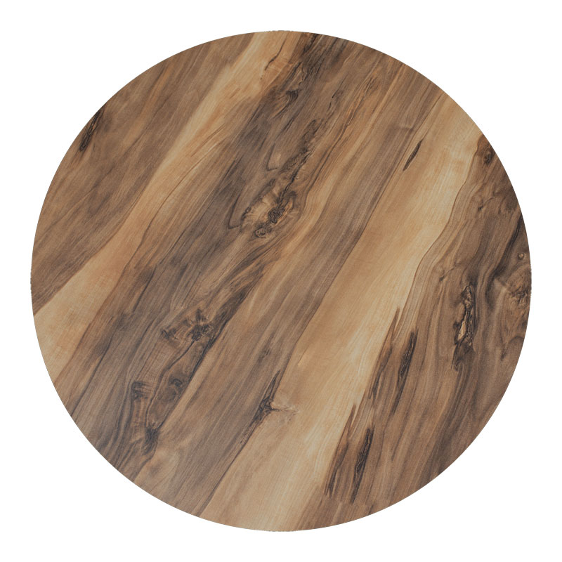 Pllakë tavoline Noble pakoworld HPL arre Φ69cm, 12mm e trashë