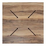 Pllakë tavoline Noble pakoworld HPL arrë 69x69cm trashësi 12mm