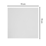 Tavolinë Copious pakoworld Werzalit çimento gri I 70x70cm trashësi 35mm