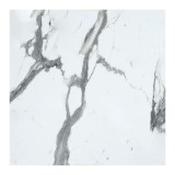 Sipërfaqe tavoline Melody pakoworld HPL mermer i bardhë 60x60cm 12mm trashësi