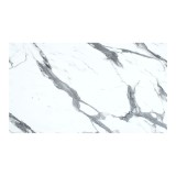 Sipërfaqe tavoline Melody pakoworld HPL mermer i bardhë 69x120cm 12mm trashësi