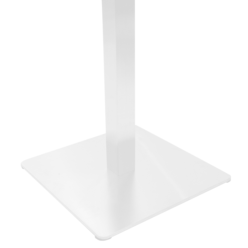 Bazë tavoline bari Stofan pakoworld metal e bardhë-e zezë 45x45x108cm