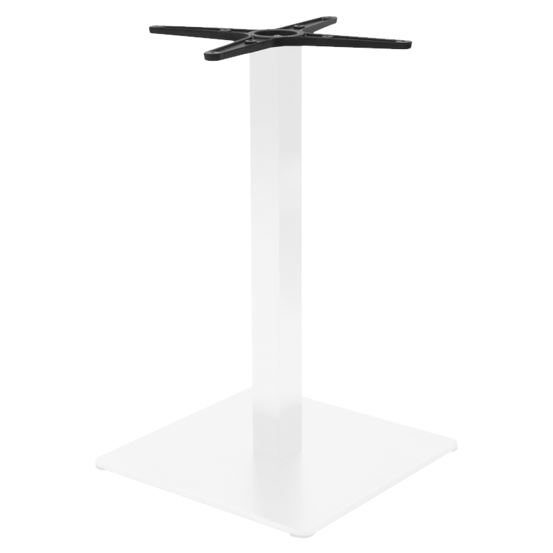 Bazë tavoline bari Stofan pakoworld metal e bardhë-e zezë 45x45x108cm