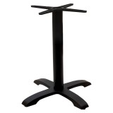 Bazë tavoline bari Ntona pakoworld metal i zi 62x62x108cm