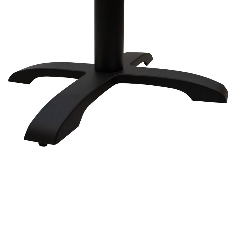 Bazë tavoline bari Ntona pakoworld metal i zi 62x62x108cm