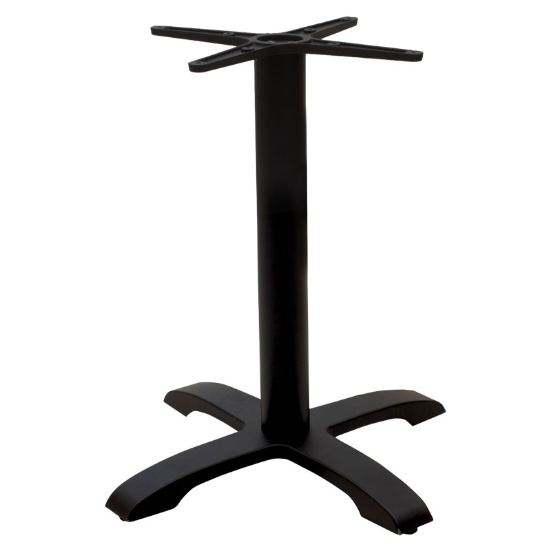 Bazë tavoline bari Ntona pakoworld metal i zi 62x62x108cm