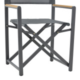 Karrige drejtori Mabu pakoworld alumin gri i errët 56x48x86cm