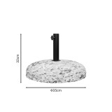 Baza çadre çimentoje me gur kalldrëmi pakoworld 15kg D35cm