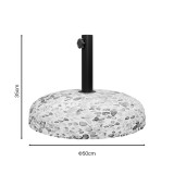 Bazë çadre çimentoje me gurë kalldrëmi Nimbus pakoworld 25kg D50cm