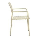 Fotel i palosshëm Deraby pakoworld metal krem 56x45.5x83cm