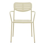 Fotel i palosshëm Deraby pakoworld metal krem 56x45.5x83cm