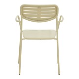 Fotel i palosshëm Deraby pakoworld metal krem 56x45.5x83cm