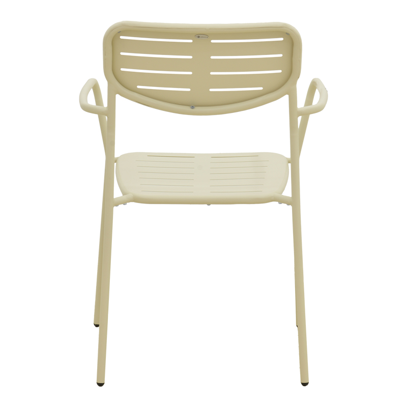 Fotel i palosshëm Deraby pakoworld metal krem 56x45.5x83cm