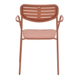 Fotel i palosshëm Deraby pakoworld metal terrakote 56x45.5x83cm