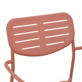 Fotel i palosshëm Deraby pakoworld metal terrakote 56x45.5x83cm
