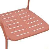 Fotel i palosshëm Deraby pakoworld metal terrakote 56x45.5x83cm