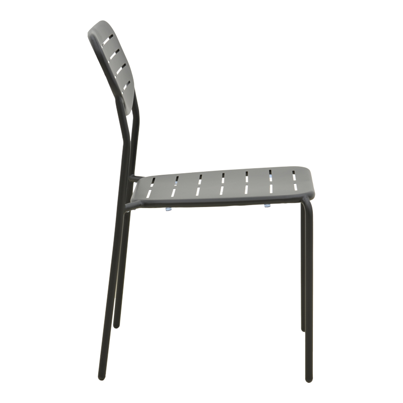 Karrige e palosshme Deraby pakoworld metal i zi 52.5x45.5x83cm
