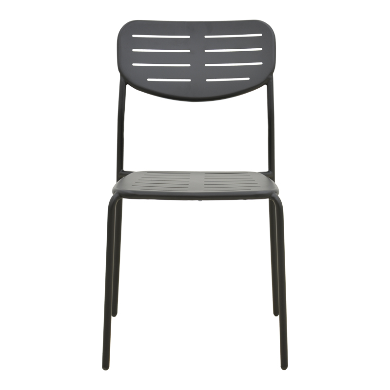 Karrige e palosshme Deraby pakoworld metal i zi 52.5x45.5x83cm