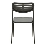 Karrige e palosshme Deraby pakoworld metal i zi 52.5x45.5x83cm