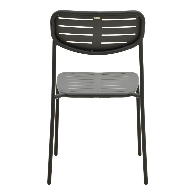 Karrige e palosshme Deraby pakoworld metal i zi 52.5x45.5x83cm