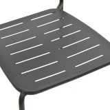 Karrige e palosshme Deraby pakoworld metal i zi 52.5x45.5x83cm