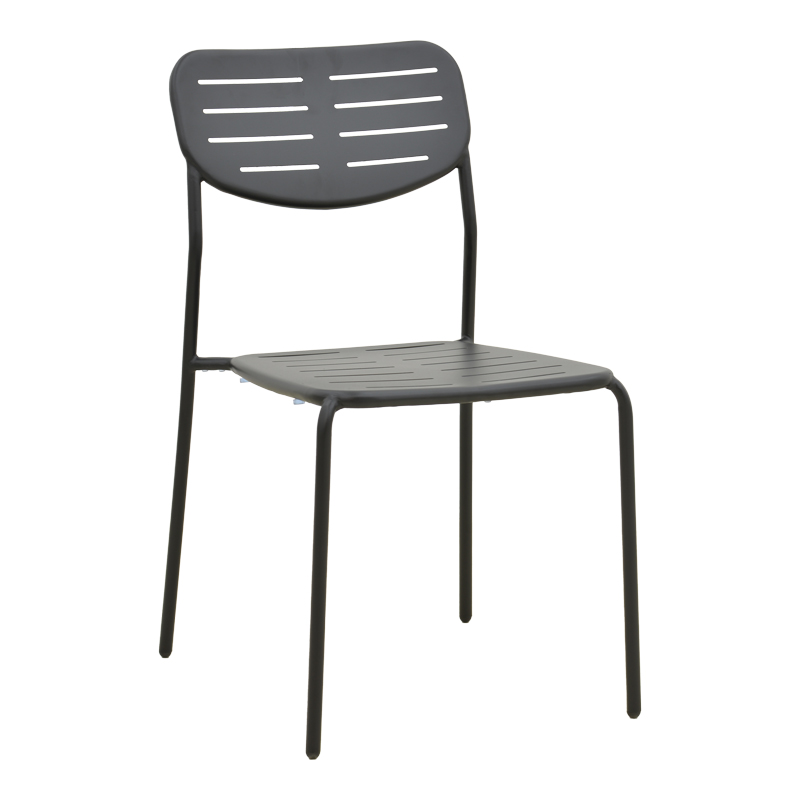 Karrige e palosshme Deraby pakoworld metal i zi 52.5x45.5x83cm