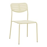 Karrige e palosshme Deraby pakoworld metal krem 52.5x45.5x83cm