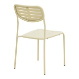 Karrige e palosshme Deraby pakoworld metal krem 52.5x45.5x83cm