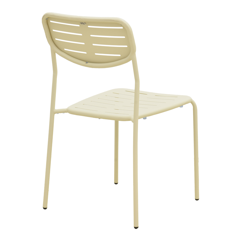 Karrige e palosshme Deraby pakoworld metal krem 52.5x45.5x83cm