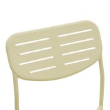 Karrige e palosshme Deraby pakoworld metal krem 52.5x45.5x83cm