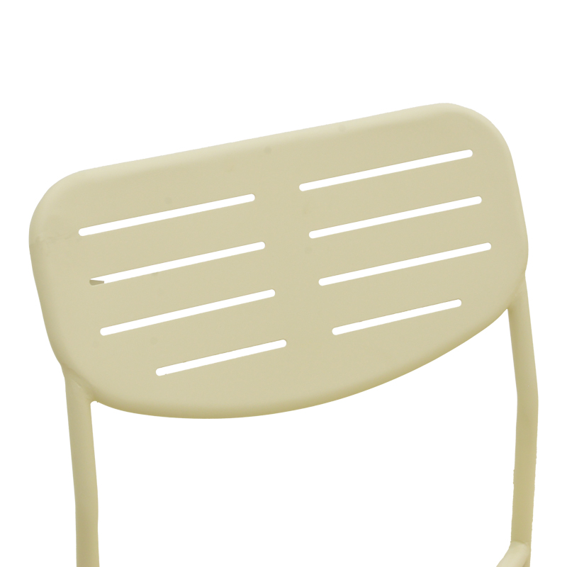 Karrige e palosshme Deraby pakoworld metal krem 52.5x45.5x83cm