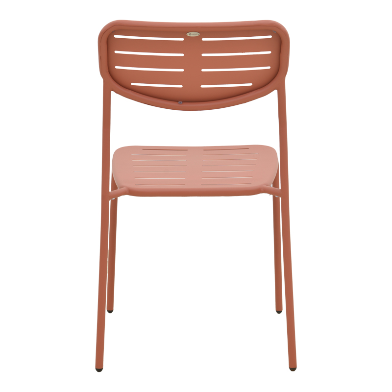 Karrige e palosshme Deraby pakoworld terrakotë metal 52.5x45.5x83cm